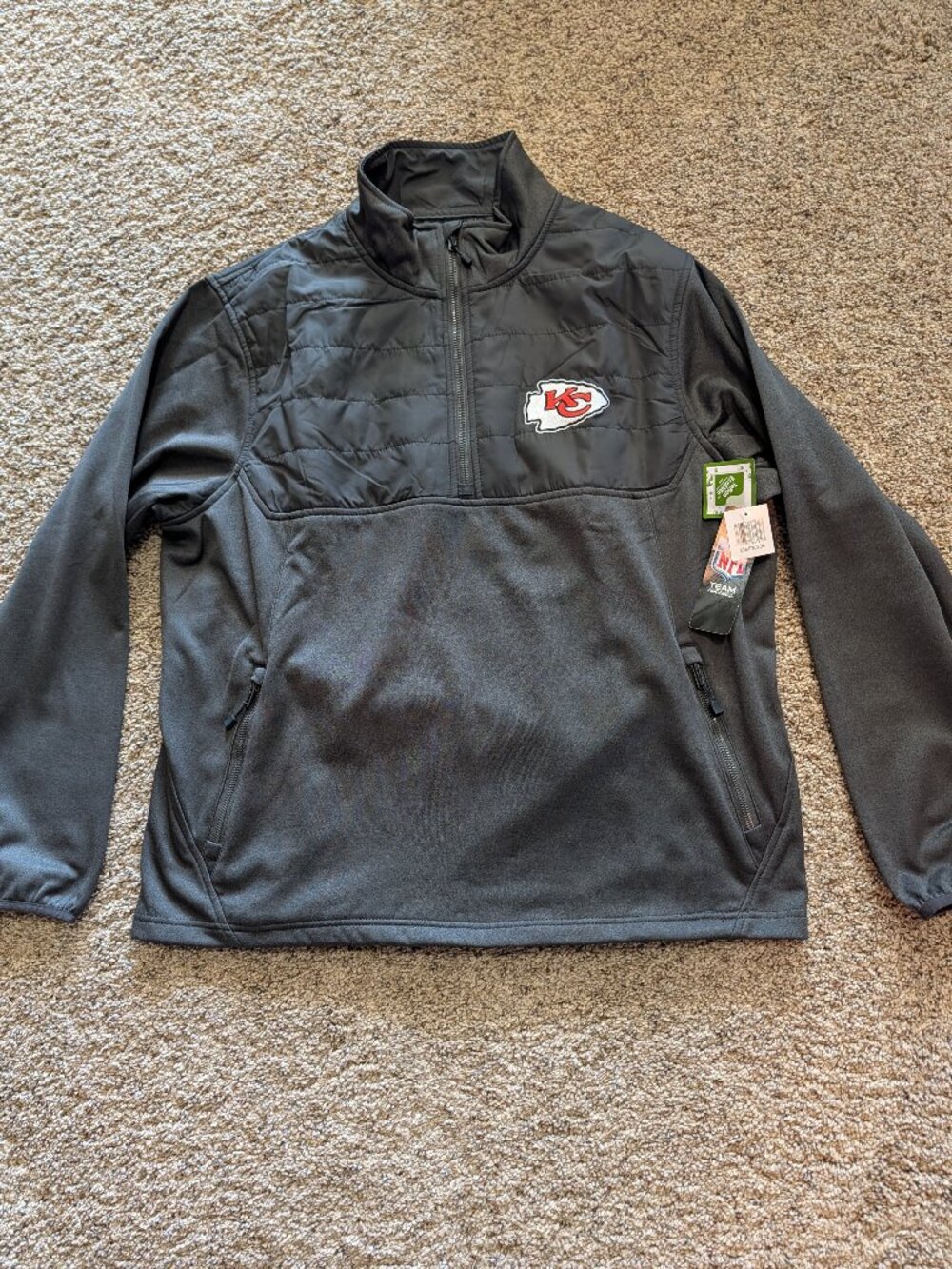 Kansas City Chiefs Pathfinder Pullover Jacket size L